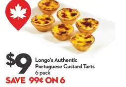 Longo's Longo's Authentic Portuguese Custard Tarts offer