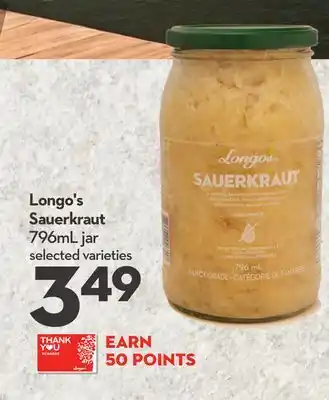 Longo's Longo's Sauerkraut offer