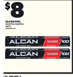 Loblaws ALCAN FOIL, 100 FT offer