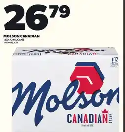Loblaws MOLSON CANADIAN, 12X473ML CANS offer