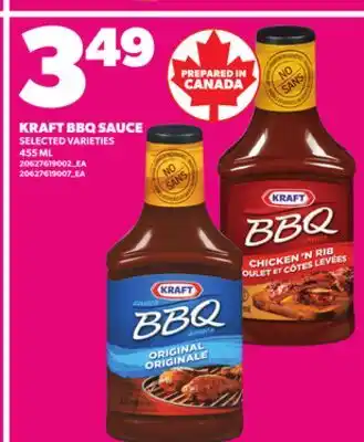Loblaws KRAFT BBQ SAUCE, 455ML offer