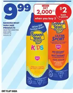 Loblaws BANANA BOAT SUN CARE PRODUCTS offer
