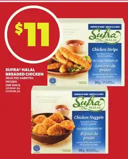 Loblaws SUFRA HALAL BREADED CHICKEN, 568-840 G offer