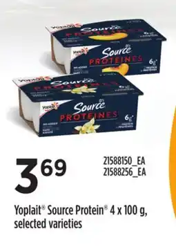 Loblaws YOPLAIT SOURCE PROTEIN , 4X100G offer
