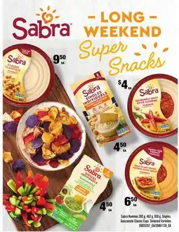 Loblaws SABRA HUMMUS 283 G, 482 G, 850 G, SINGLES, GUACAMOLE CLASSIC CUPS offer