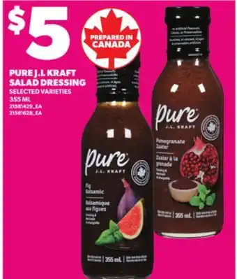 Loblaws PURE J.L KRAFT SALAD DRESSING, 355 ML offer
