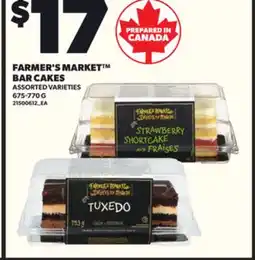 Loblaws FARMER'S MARKET BAR CAKES, 675-770G offer