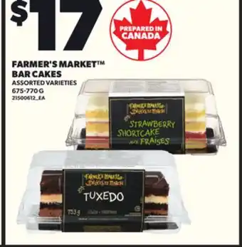 Loblaws FARMER'S MARKET BAR CAKES, 675-770G offer