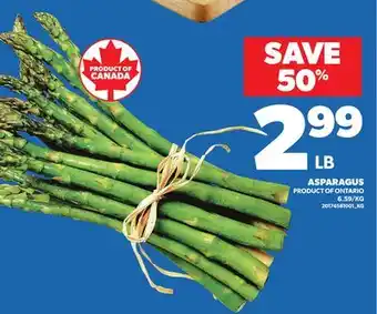 Loblaws ASPARAGUS offer