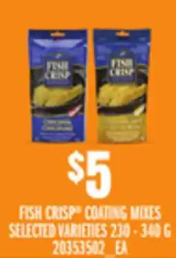 Loblaws FISH CRISP COATING MIXES SELECTED VARIETIES, 230-340 G offer