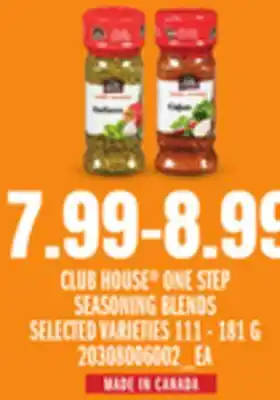 Loblaws CLUB HOUSE ONE STEP SEASONING BLENDS, 111 - 181 G offer