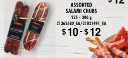 Loblaws ASSORTED SALAMI CHUBS, 225 - 300g offer