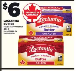 Loblaws LACTANTIA BUTTER, 454G offer