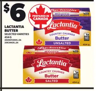 Loblaws LACTANTIA BUTTER, 454G offer