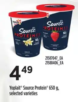 Loblaws YOPLAIT SOURCE PROTEIN , 650 g offer