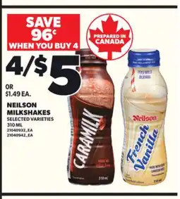 Loblaws NEILSON MILKSHAKES, 310ML offer