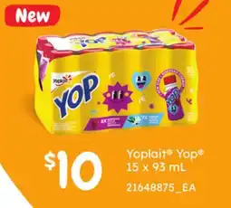 Loblaws YOPLAIT YOP , 15 X 93 ML offer