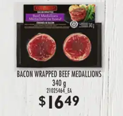 Loblaws BACON WRAPPED BEEF MEDALLIONS, 340G offer