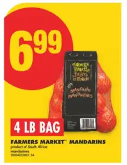 No Frills FARMERS MARKET MANDARINS, 4 LB BAG offer