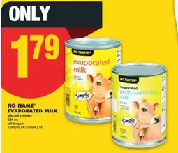 No Frills NO NAME EVAPORATED MILK, 354 ML offer