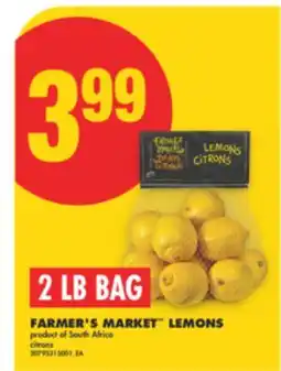 No Frills FARMER'S MARKET LEMONS, 2 LB BAG offer