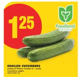 No Frills ENGLISH CUCUMBERS offer