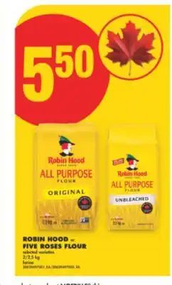 No Frills ROBIN HOOD OR FIVE ROSES FLOUR offer