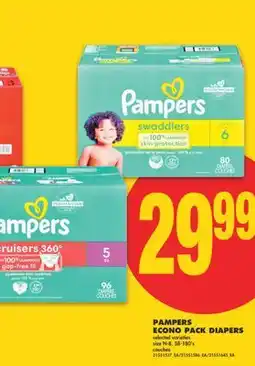 No Frills PAMPERS ECONO PACK DIAPERS, SIZE N-8, 58-180'S offer