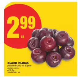 No Frills BLACK PLUMS offer
