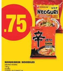 No Frills NONGSHIM NOODLES, 120 g offer