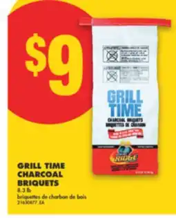 No Frills GRILL TIME CHARCOAL BRIQUETS, 8.3 LB offer