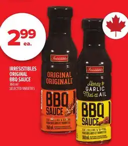 Metro IRRESISTIBLES ORIGINAL BBQ SAUCE offer