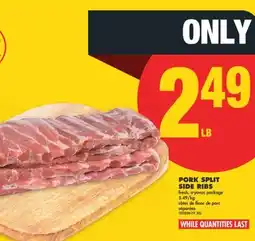 No Frills PORK SPLIT SIDE RIBS offer
