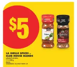 No Frills LA GRILLE SPICES OR CLUB HOUSE BLENDS, 111-248 G offer