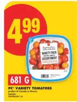 No Frills PC VARIETY TOMATOES, 681 G offer