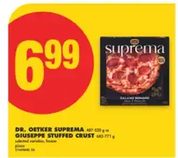 No Frills DR. OETKER SUPREMA, 487-520 G OR GIUSEPPE STUFFED CRUST, 685-771 G offer