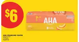No Frills AHA SPARKLING WATER, 12x355 ML offer