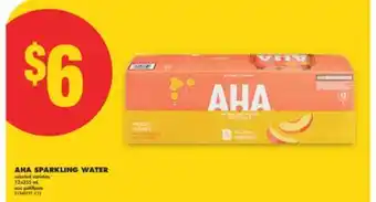 No Frills AHA SPARKLING WATER, 12x355 ML offer