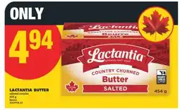 No Frills LACTANTIA BUTTER, 454 G offer