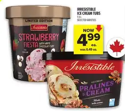 Metro IRRESISTIBLE ICE CREAM TUBS offer