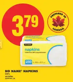 No Frills NO NAME NAPKINS, 250'S offer