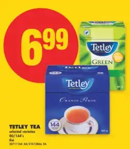 No Frills TETLEY TEA, 80/144'S offer