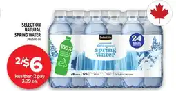 Metro SELECTION NATURAL SPRING WATER offer