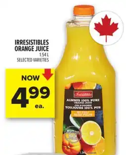 Metro IRRESISTIBLES ORANGE JUICE offer