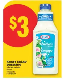 No Frills KRAFT SALAD DRESSING, 425 ML offer