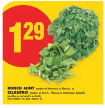 No Frills BUNCH MINT OR CILANTRO offer