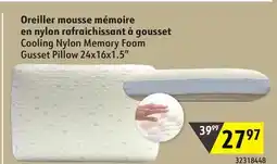 Sushi Shop Cooling Nylon Memory Foam Gusset Pillow offer