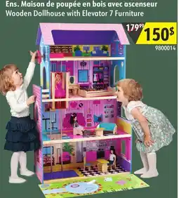 Sushi Shop Wooden Dollhouse with Elevator 7 Furniture offer