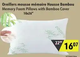 Sushi Shop Memory Foam Pillows with Bamboo Cover offer