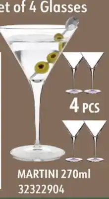Sushi Shop MARTINI Set of 4 Glasses offer